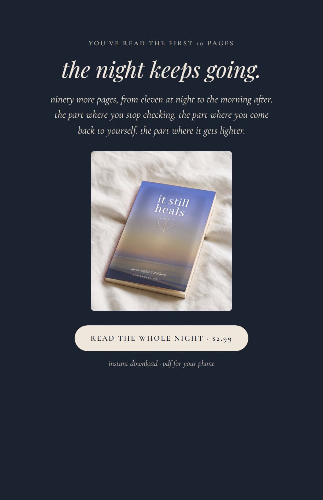 it still heals, page 17 of the free trial